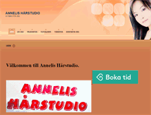 Tablet Screenshot of annelisharstudio.se